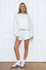 BASE Social Club Sweat Shorts White