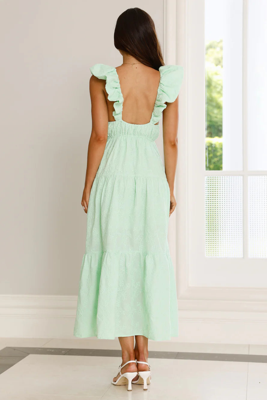 Beachy Charms Maxi Dress Mint