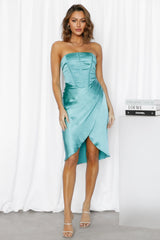 Grapevine Midi Dress Turquoise