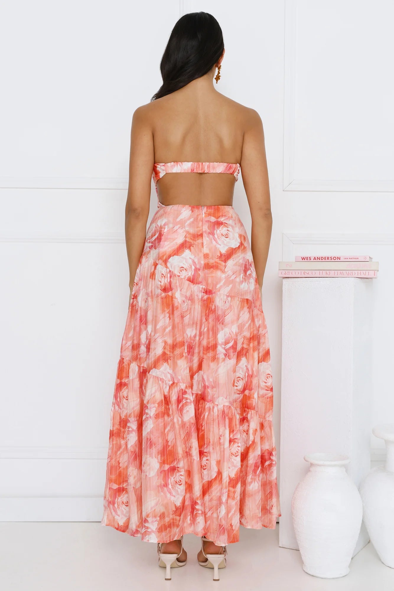 Wear The Style Strapless Maxi Dress Print