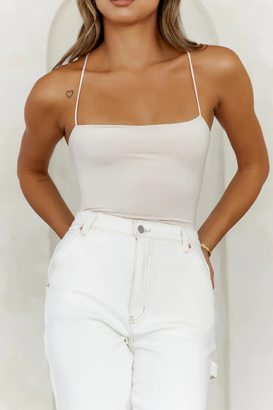 BASE  Day To Night Longline Top Oatmeal