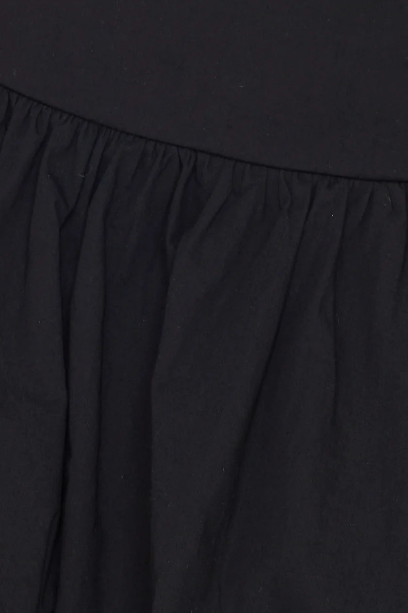Cityscape Mid Rise Bubble Mini Skirt Black