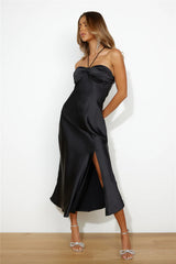 True Savage Midi Dress Black