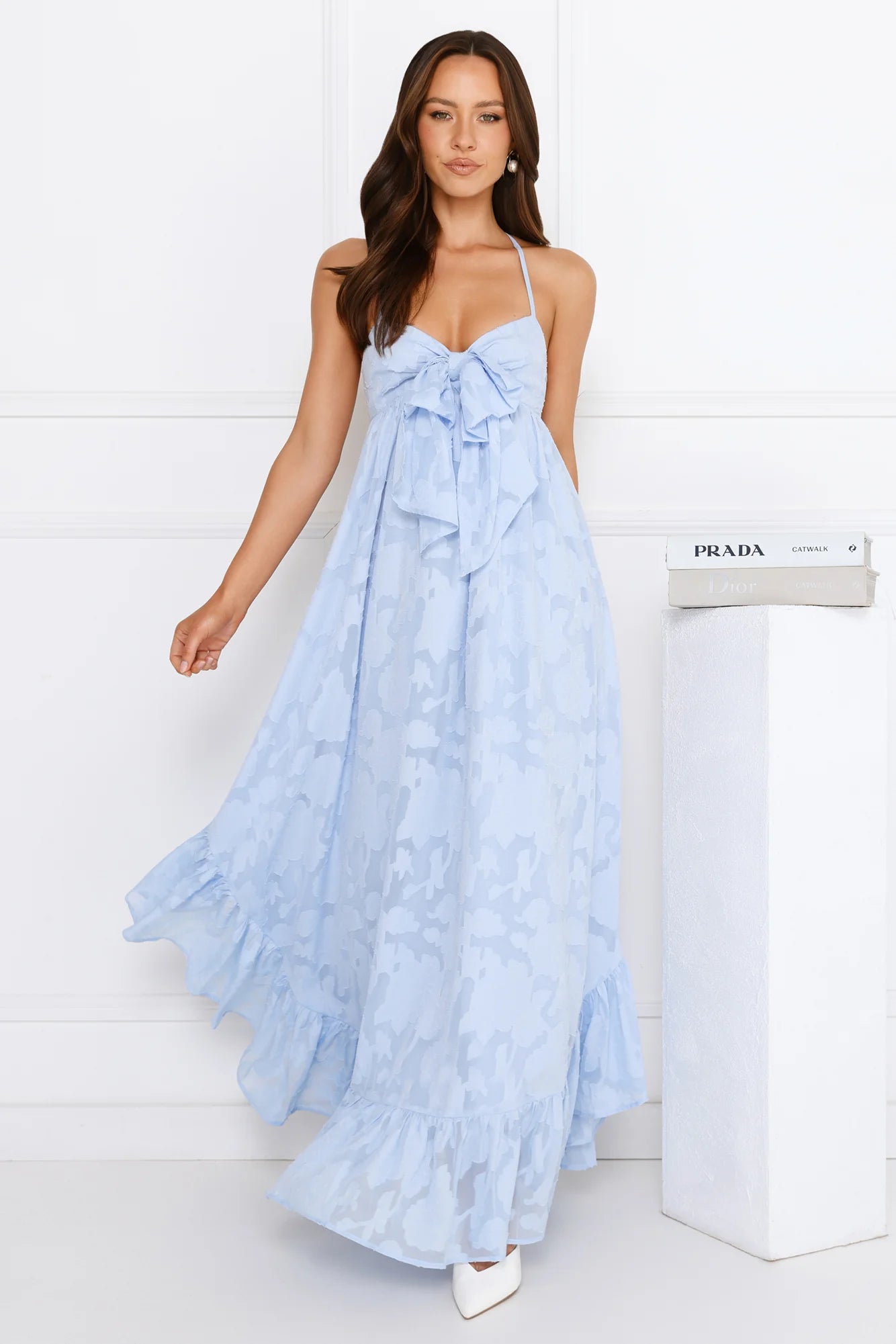 Falling Clouds Maxi Dress Blue