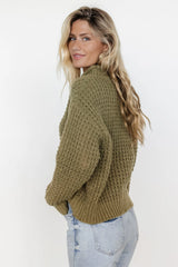Syracuse Chunky Knit Sweater | Dusty Olive