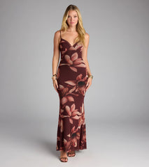 Sweet Talk Floral Mesh Maxi Dress