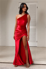 DEAR EMILIA Romantic Fling Maxi Dress Burgundy