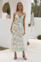 Frilly Fun Maxi Dress Mint