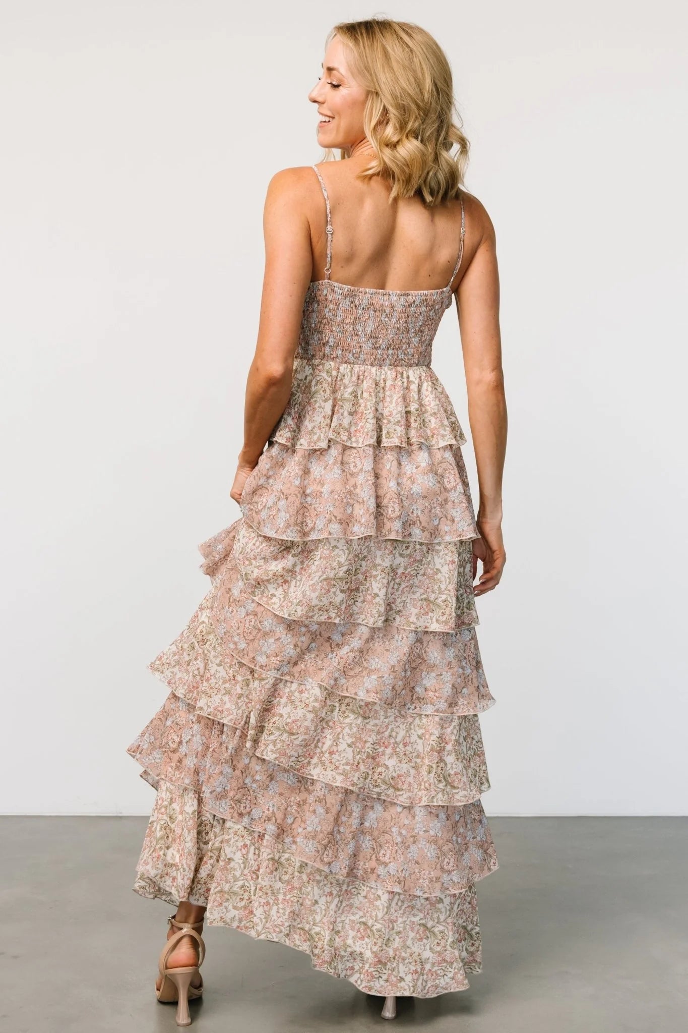 Louise Tiered Ruffle Maxi Dress | Vintage Floral