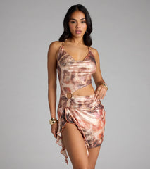 Glow Mode Activated Leopard Mini Dress