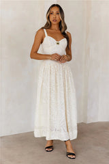 Candlelight Hour Maxi Dress Cream