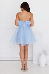 Gorgeous Gatherings Mini Dress Blue