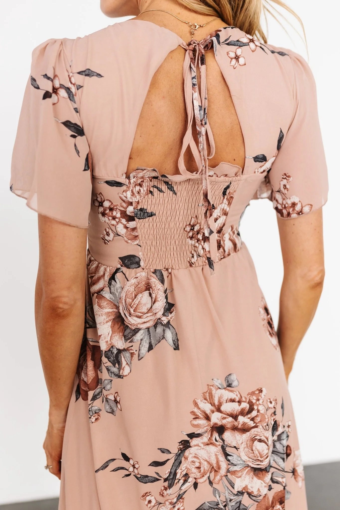 Fleur Maxi Dress | Nude Floral