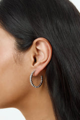 925 Silver High Shine Earrings Silver