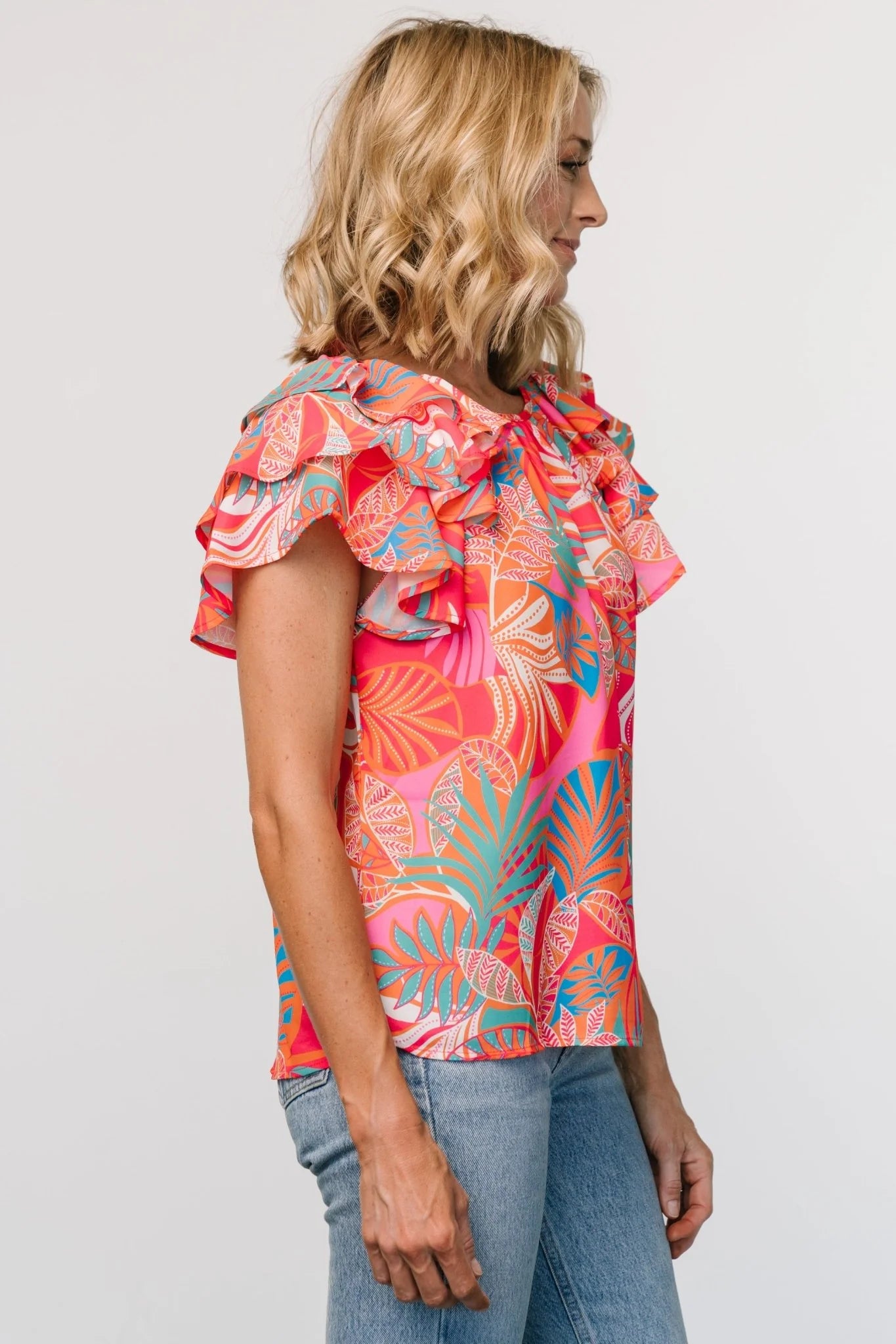 Cancun Top | Red Multi