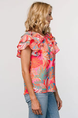 Cancun Top | Red Multi