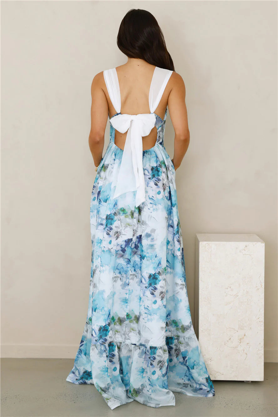 Beneath The Palms Maxi Dress Blue