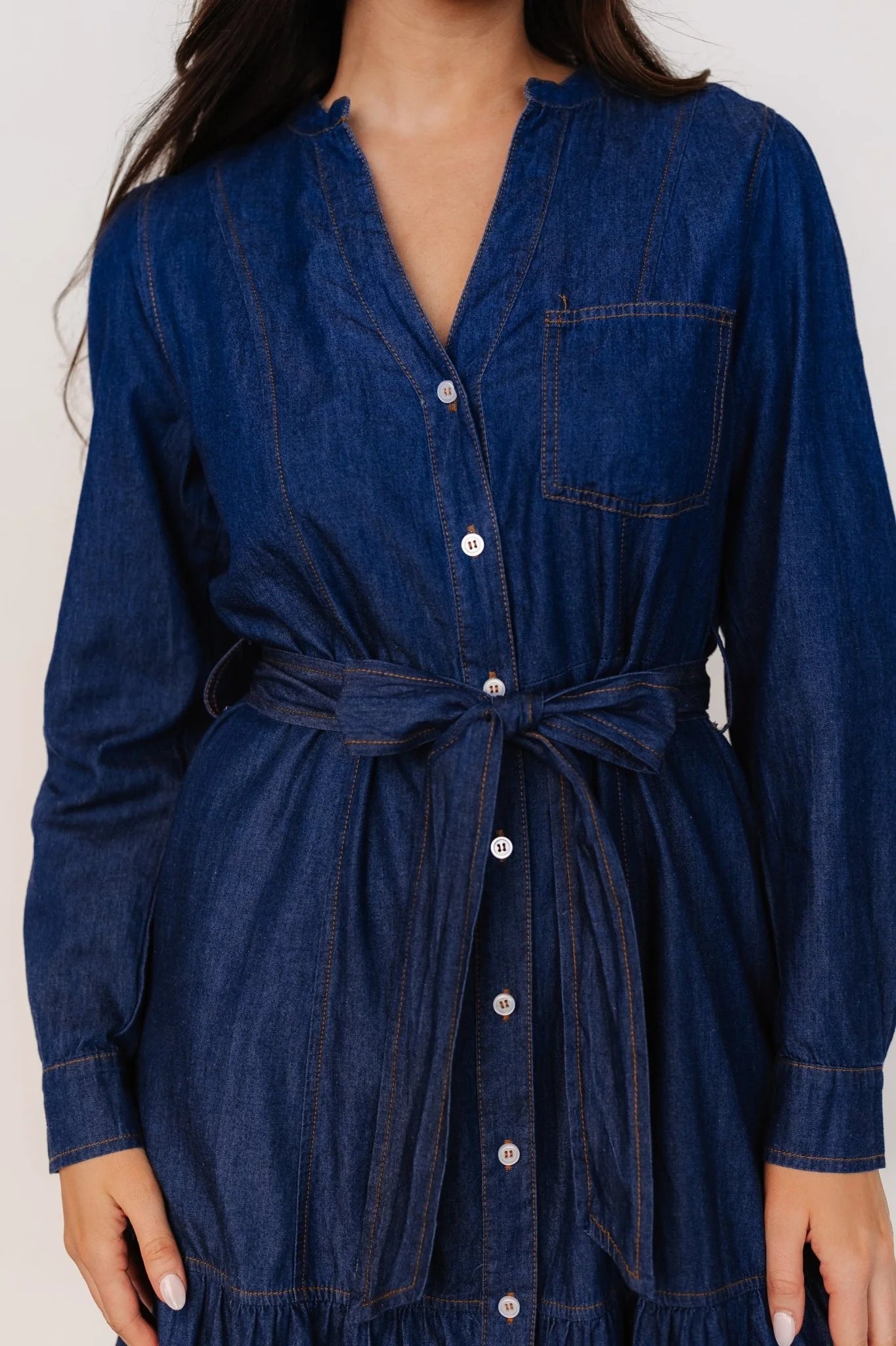 Misty Midi Dress | Denim Blue