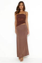 Don't Apologise Maxi Dress Brown