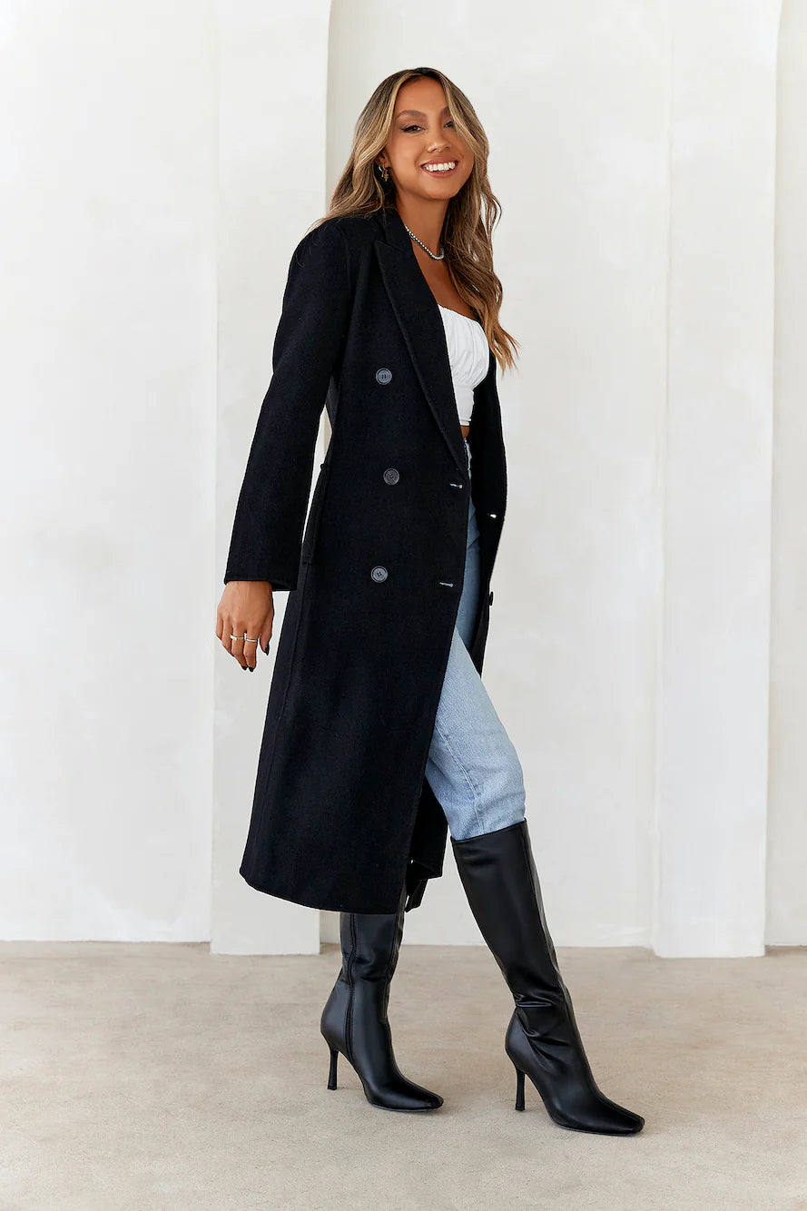 Allured Coat Black