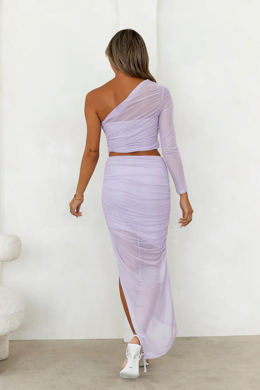 Goals Girl Mesh Crop Top Lilac