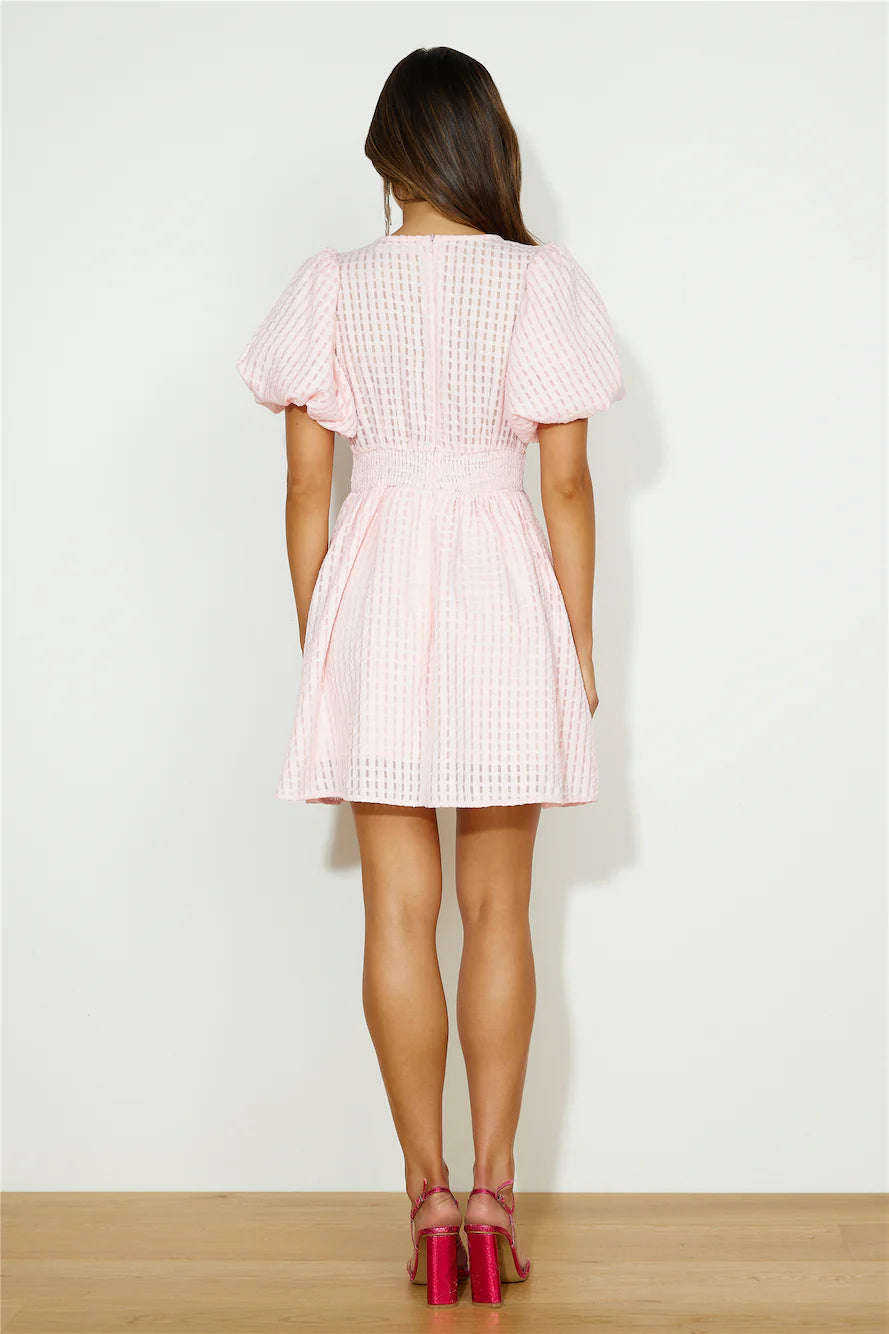 Flowers For You Mini Dress Pink