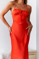 Fave Passages Maxi Dress Red