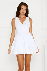 Charming Girl Mini Dress White