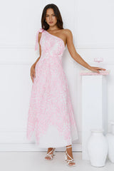 Wonder Love One Shoulder Maxi Dress White