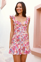 Endless Blossom Mini Dress Pink