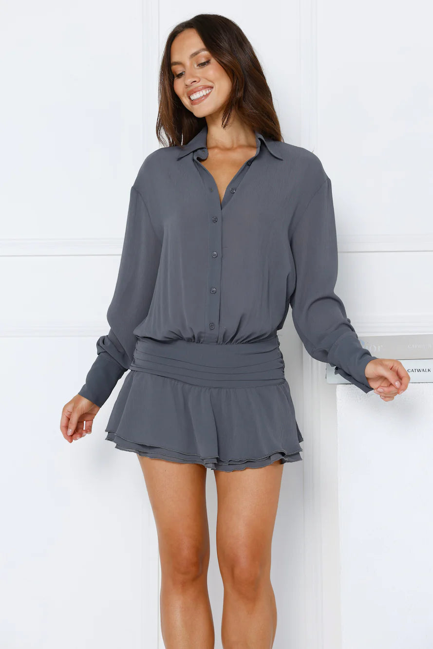 Girls Girls Girls Mini Dress Dark Olive