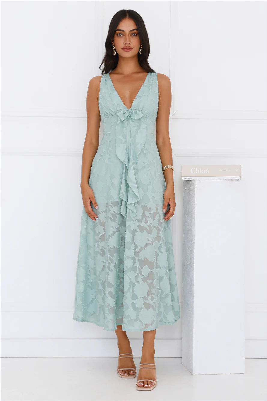 Art Of Girls Maxi Dress Sage