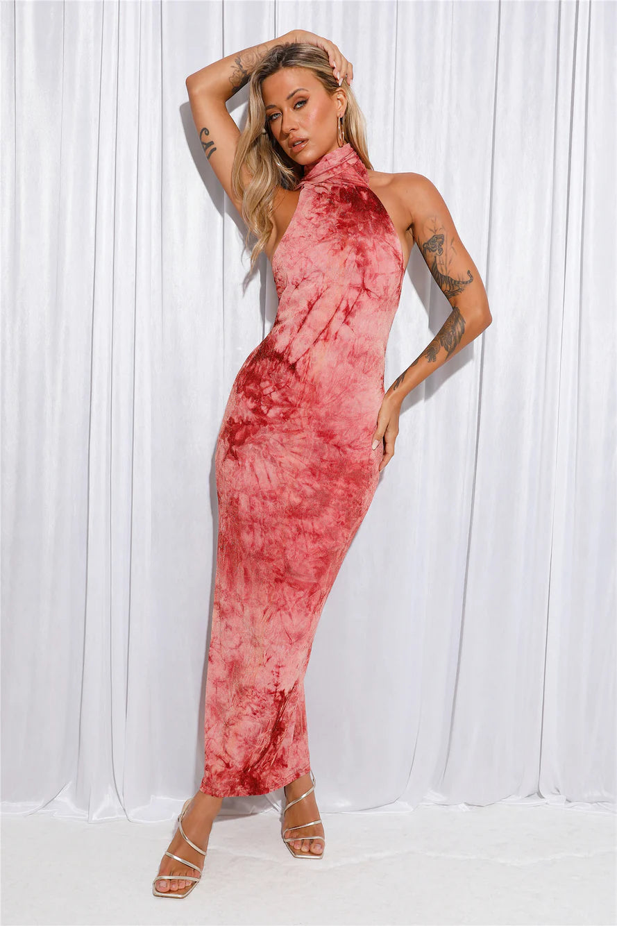 Event To Be Seen Maxi Dress Rust
