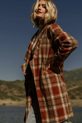 Tetonia Plaid Shacket | Copper Multi
