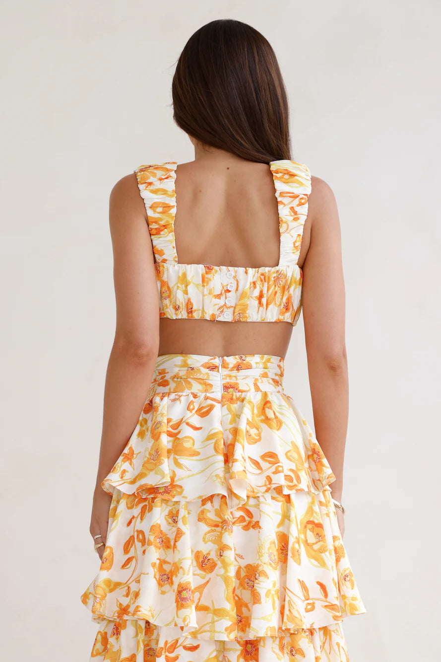 Event Of The Season Crop Top Orange