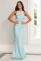 Captivating Smile Maxi Dress Aqua