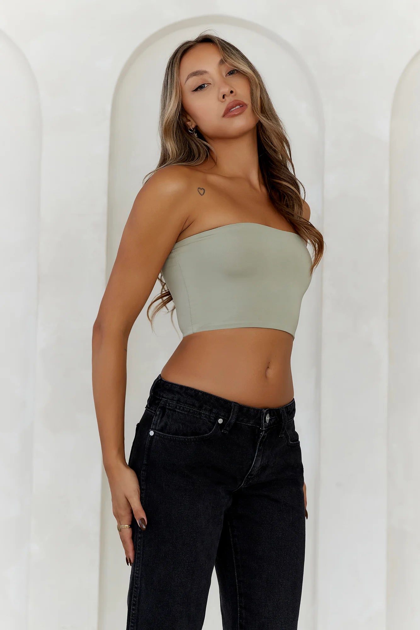 BASE  Mix And Match Bandeau Sage