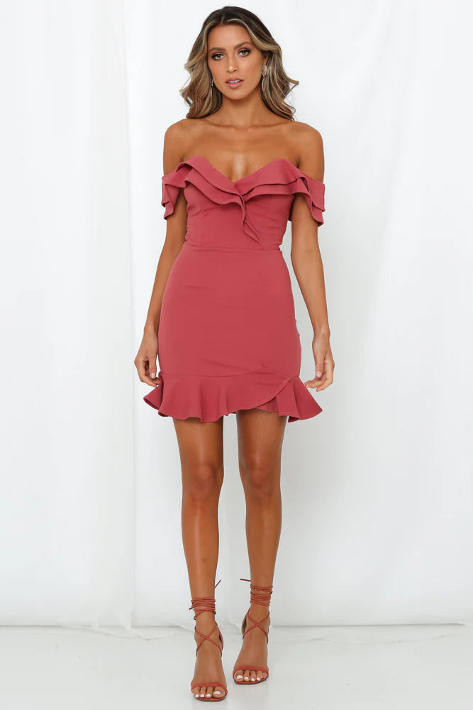 Carrying Your Love Dress Rose