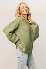 Bentley Chunky Knit Sweater | Olive