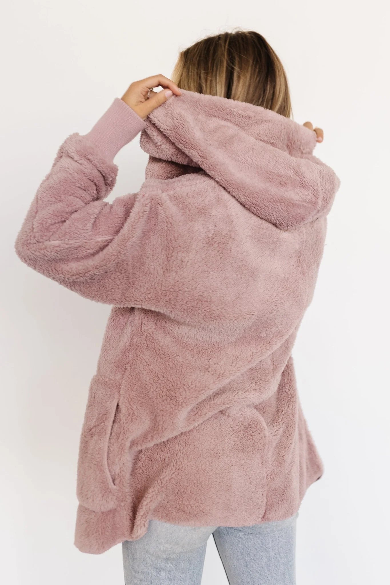 Melrose Teddy Jacket | Dusty Lilac