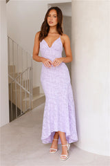 Country Charm Maxi Dress Lilac