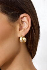 18k Gold Plated Swoon Earrings Gold