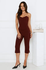 Gisele Capri Pants Bitter Chocolate
