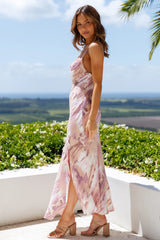 Full Time Glam Girl Midi Dress Purple