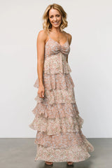 Louise Tiered Ruffle Maxi Dress | Vintage Floral