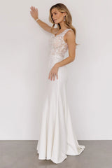 Adoration Bridal Gown | Beige + Ivory