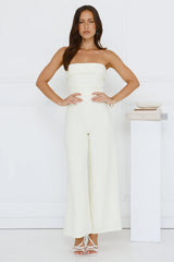 After Hours Elixir Strapless Jumpsuit Yellow