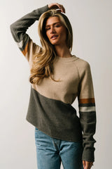 Baylor Color Block Sweater | Natural Multi