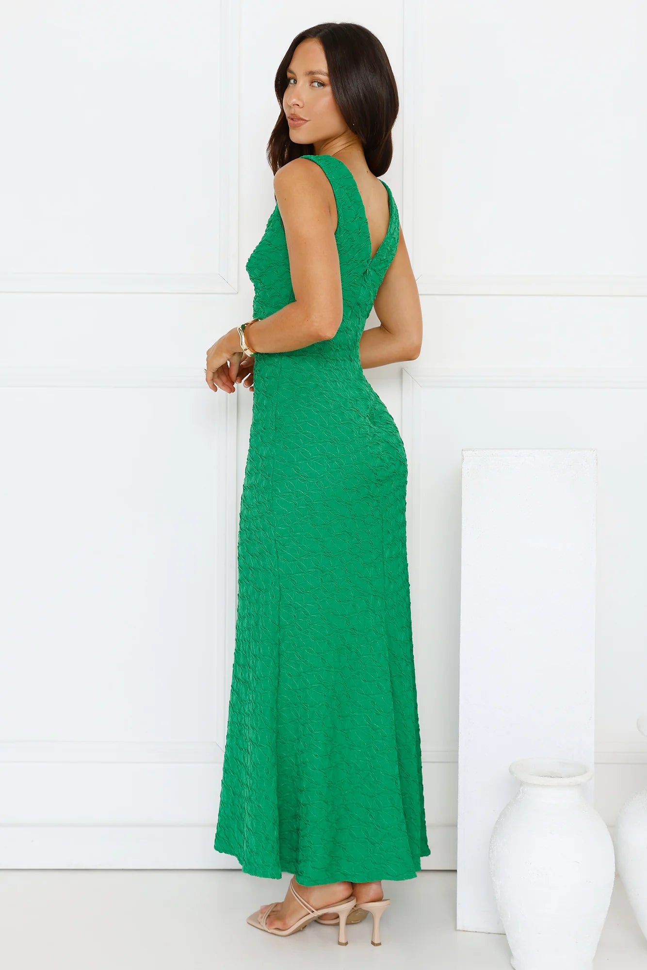 Diamond Delights Maxi Dress Green