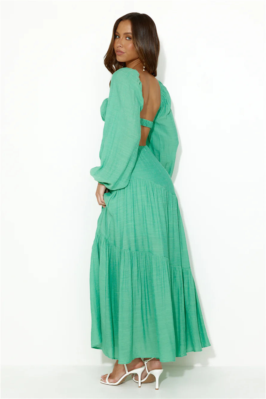 Good To Feel Maxi Dress Green